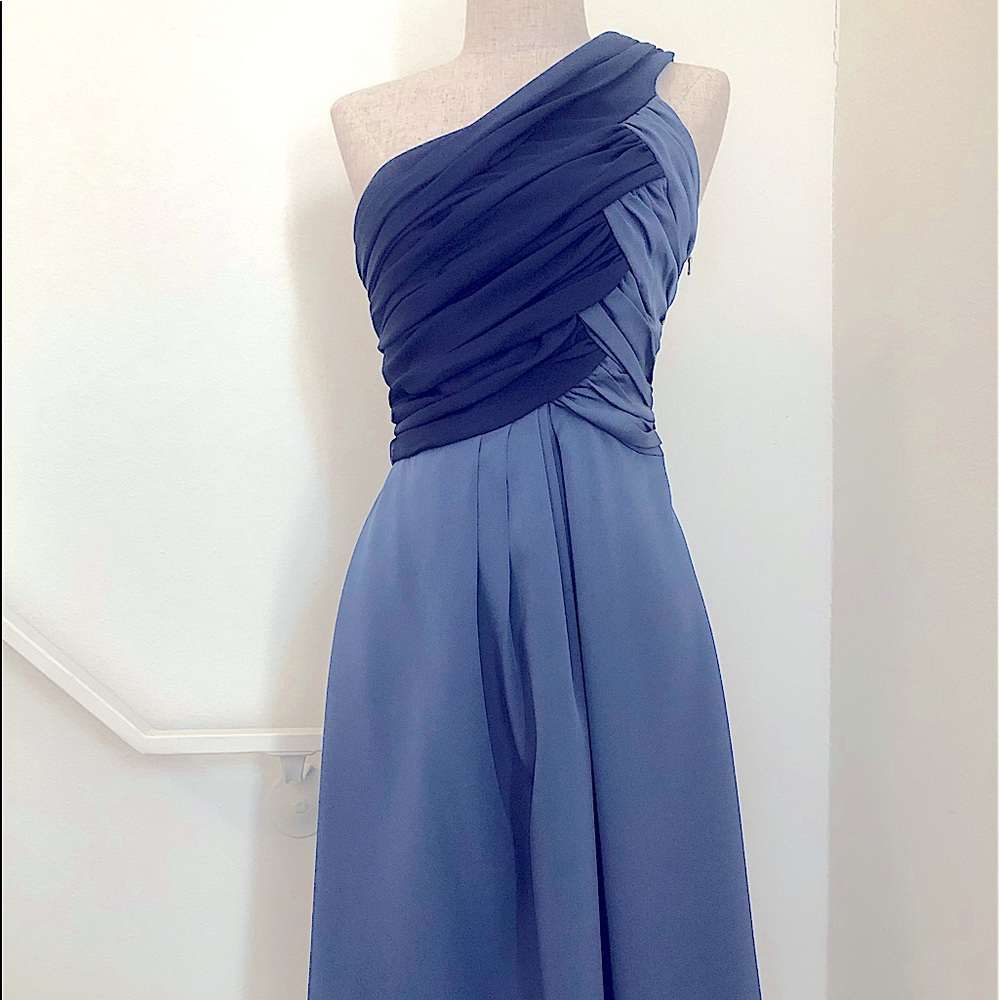 Lovely Blue, Asymmetrical Cocktail Dress. Size 4. You literally can't go wrong!